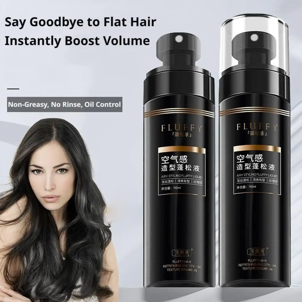 110ml Baowei Spring Fluffy Haargel-Spray für Männer und Frauen, Luftiges Gefühl, Langanhaltende Flüssig-Styling-Basis zum Stylen