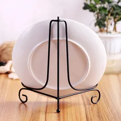 Wrought Iron Display Stand - Multi-Purpose Holder for Puer Tea Cakes, Decorative Plates, Pictures, Wall Art