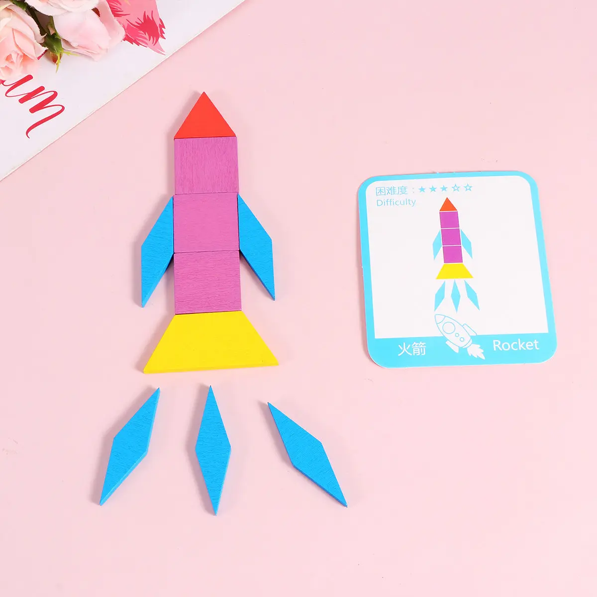 

155Pcs Geometry Shape Puzzle Educational Board Early Learning Cognitive Matching Game Creative Wooden Educational Gift for Kids