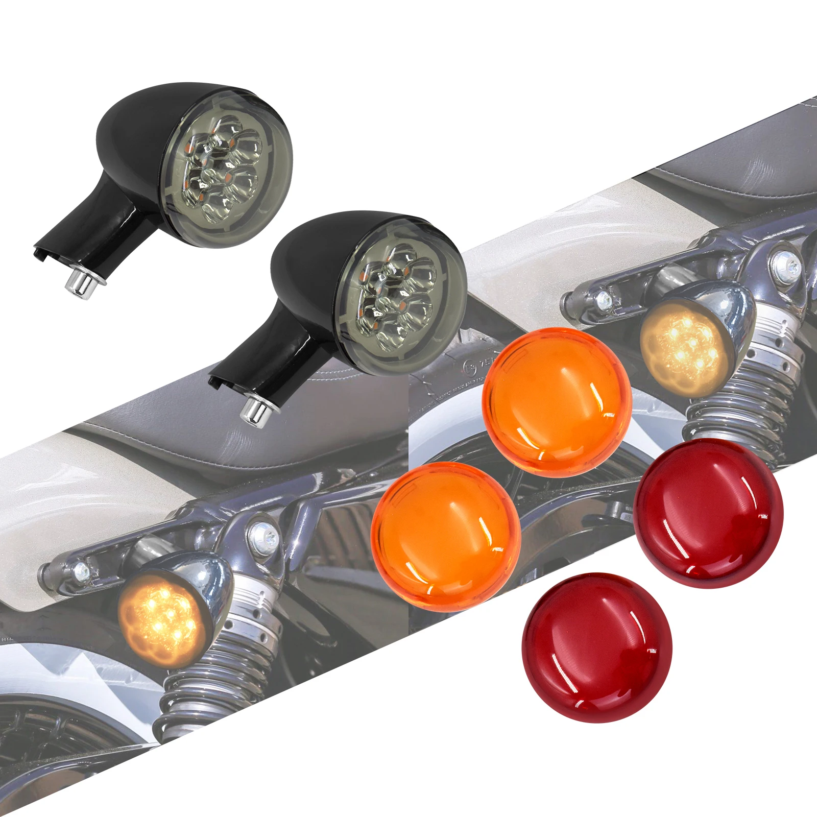 

Задние указатели поворота мотоцикла, кронштейн, черный индикатор для Harley, Sportster XL 883 1200 1992-2021