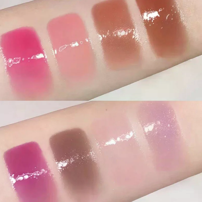 Cappuvini Peach Jelly Water Light Glass Gloss Lipgloss Langhoudende Niet-klevende Waterbestendige Lip Plumping Hydraterende Lipgloss Make-up