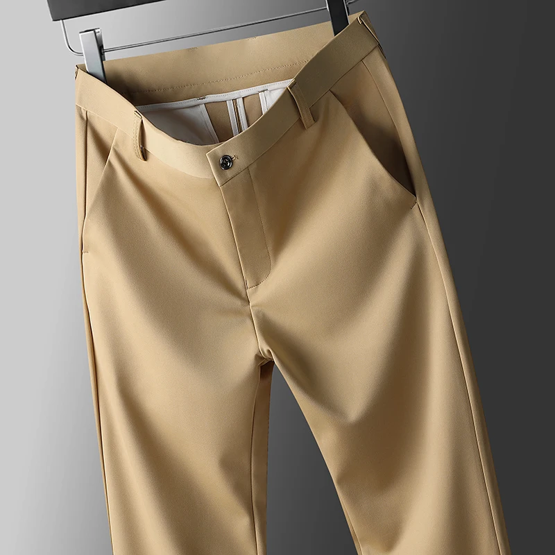 

Four-Way Stretch Business Casual Pants for Men, Spring/Autumn Dress Pants, Men's Trousers, Formal Pants, Casual Elastic Dress Pa
