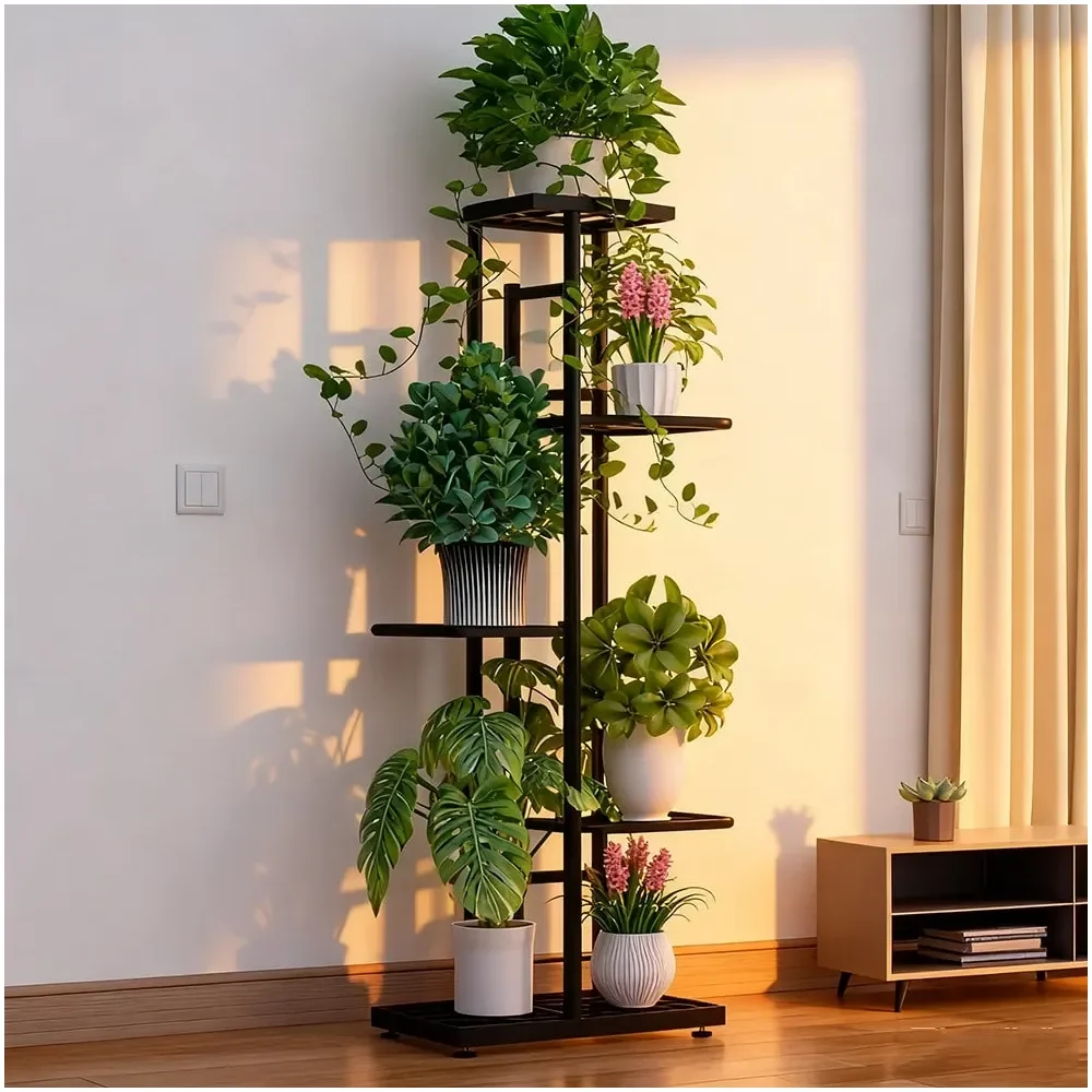 

Stand, 5 Tier 6 Potted Plant Stand, Plant Stand Indoor Metal Planter, Our Indoor Plant Stand Design Blends Seamlessly Into Corn