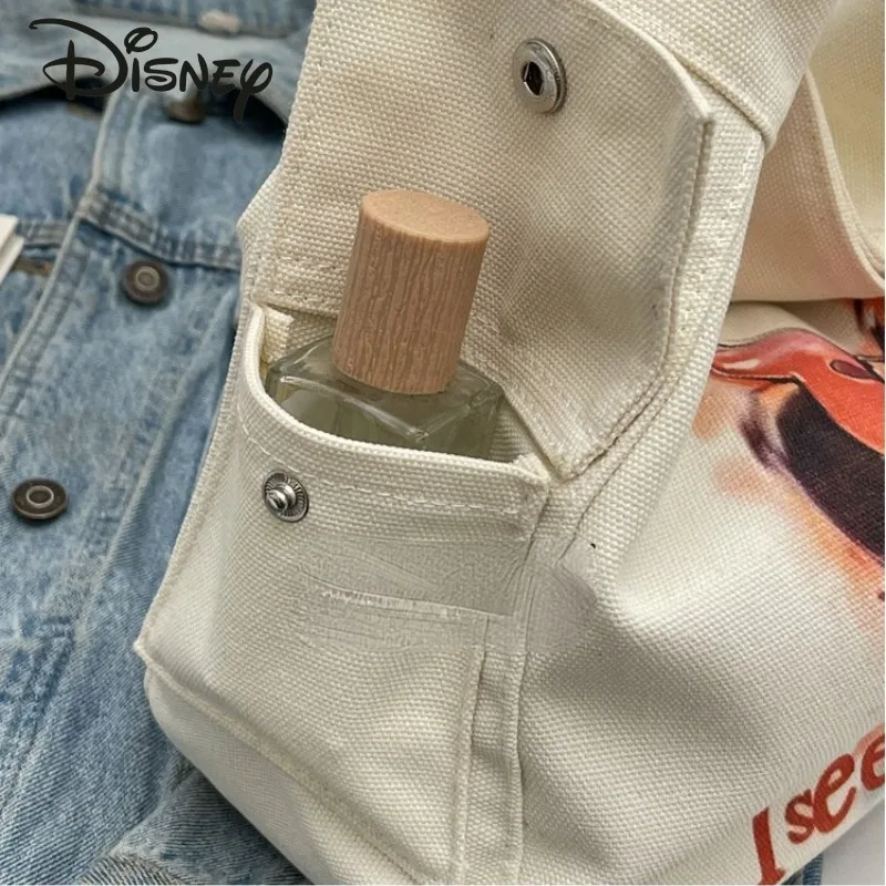 Disney 2024 New Women's Crossbody Bag Fashionable High Quality Women's Shoulder Bag Cartoon Large Capacity Girl Storage Bag