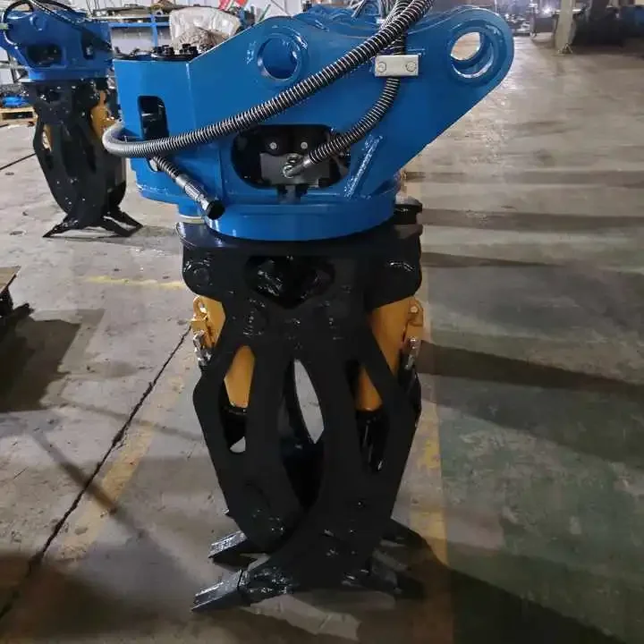 Hydraulic Rotating Grapple for Mini Excavator, Stone Grab Attachment