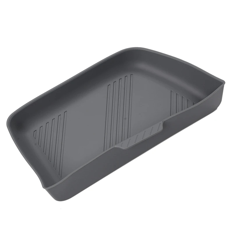 For Tesla Model S 2022-2023 Trunk Right Storage Box Silicone Trunk Side Storage Partition Stowing Tidying Grey Accessories