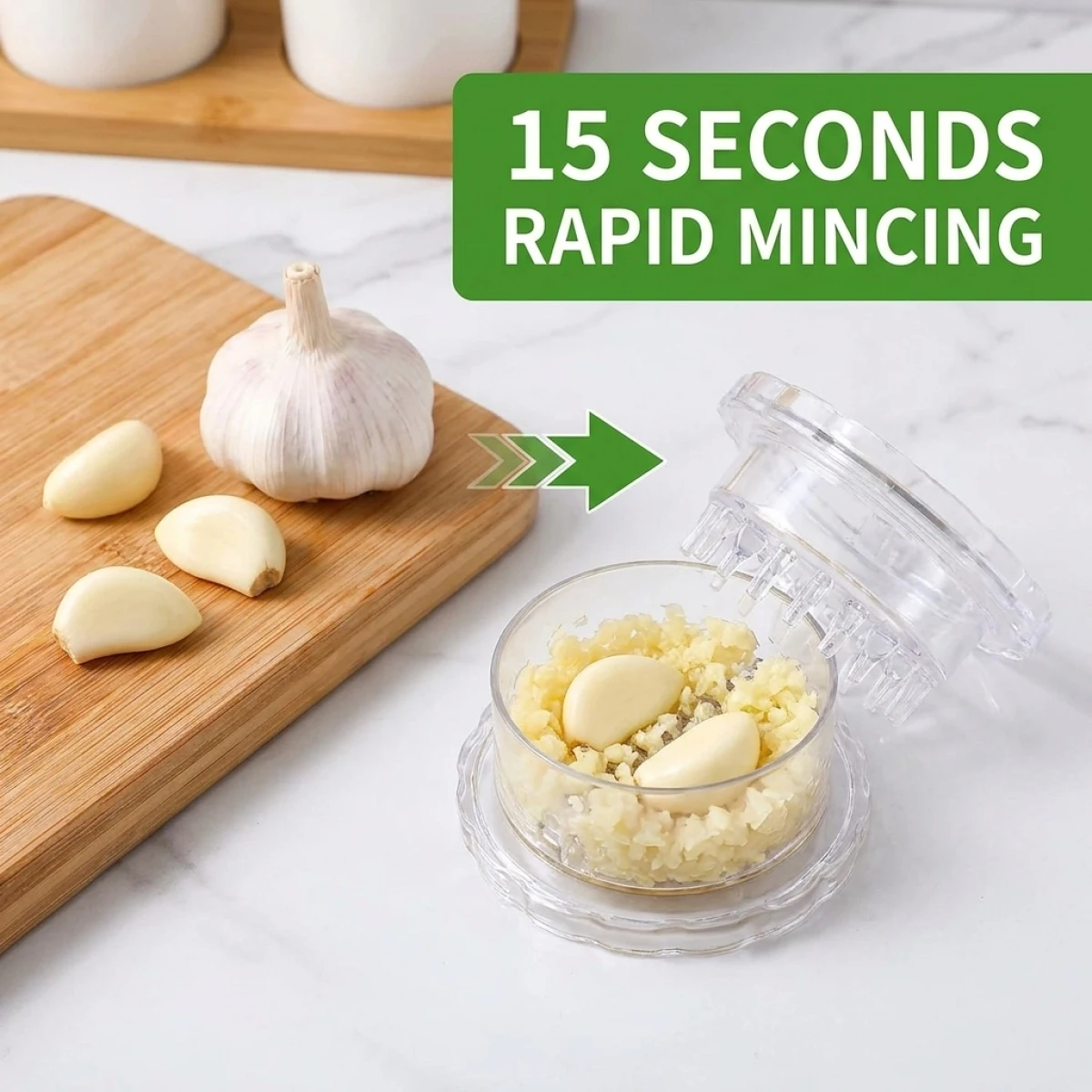 Multifunctional Garlic Pounde –Press&Twist,Extra Juicy Fine Grind, Dishwasher Safe, Food Grade Odorless Material for Daily Use