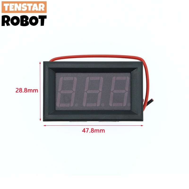 AC 70-500V 0.56" LED Digital Voltmeter Voltage Meter Volt Instrument Tool 2 Wires Red Green Blue Display 110V 220V DIY 0.56 Inch image 3