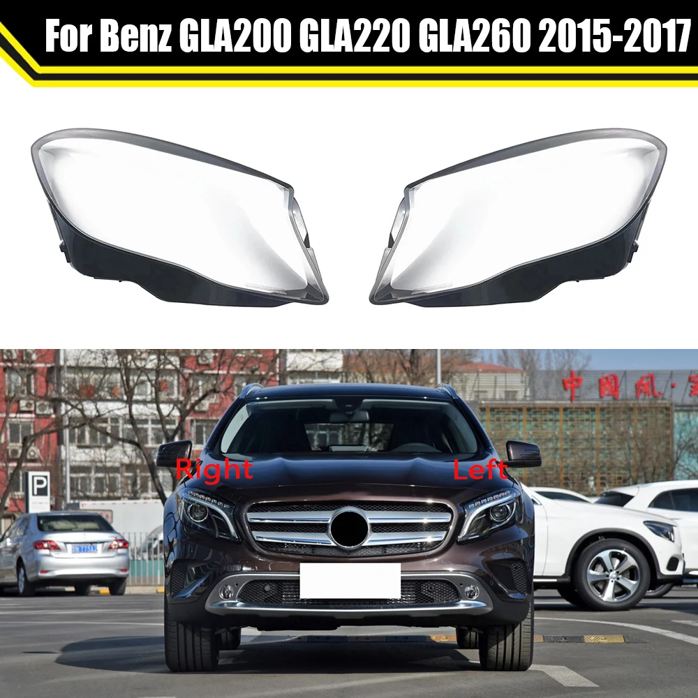 

Car LampShade Shell Transparent Cover Headlight Clear Headlamp Lens Caps For Mercedes-Benz GLA200 GLA220 GLA260 2015 2016 2017