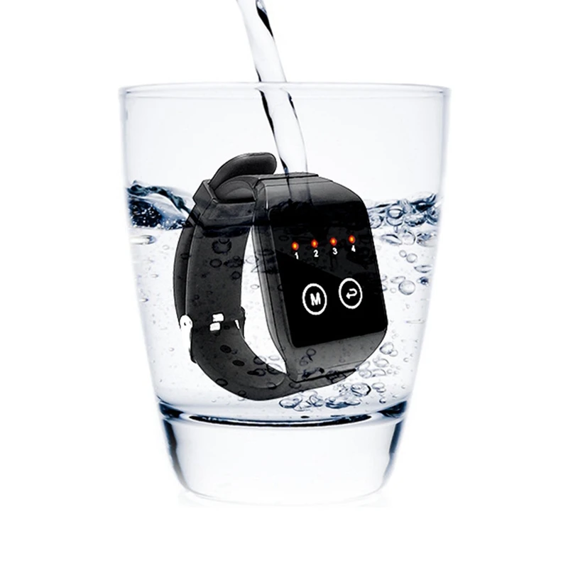 ABGR-1 a 4 receptor de relógio sem fio garçom chamada restaurante pager para casa dentista clínica escritório conferência chamada