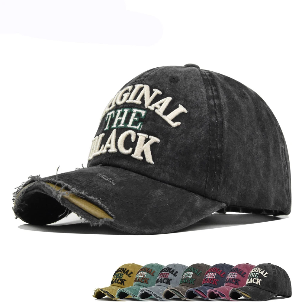 

Горячая тема унисекс, бейсболка из стираного хлопка, винтажная бейсболка с вышивкой букв, мужская и женская уличная одежда, спортивные шапки на открытом воздухе