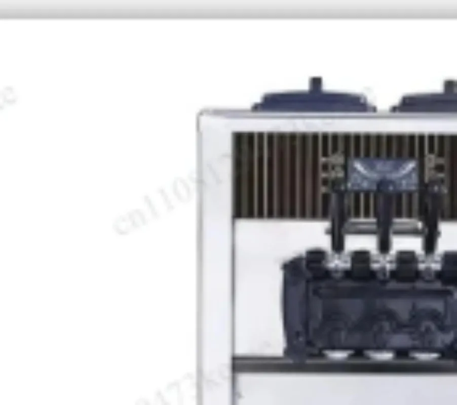 Commercial Ice Cream Machine Automatic 2200W Soft & Hard Serve Maker 20-28L/H LCD Display
