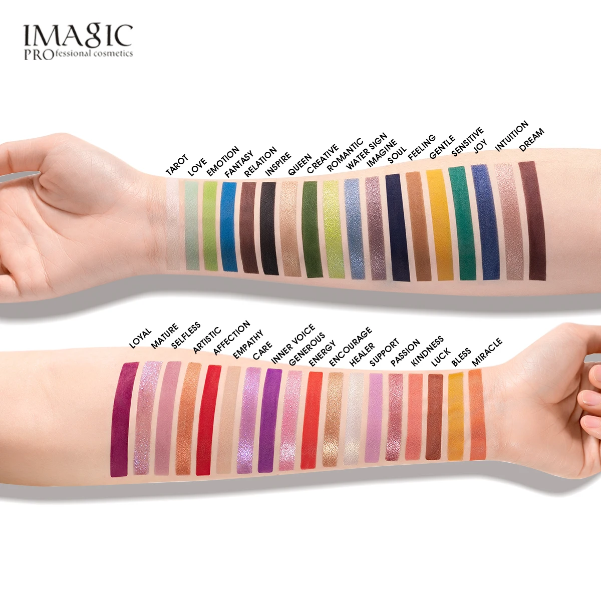 IMAGIC New 36 Colors Eyeshadow Matte Make Up Palette Shimmer Pearlescent Rainbow Holy Grail Palette Eyeshadow Powder