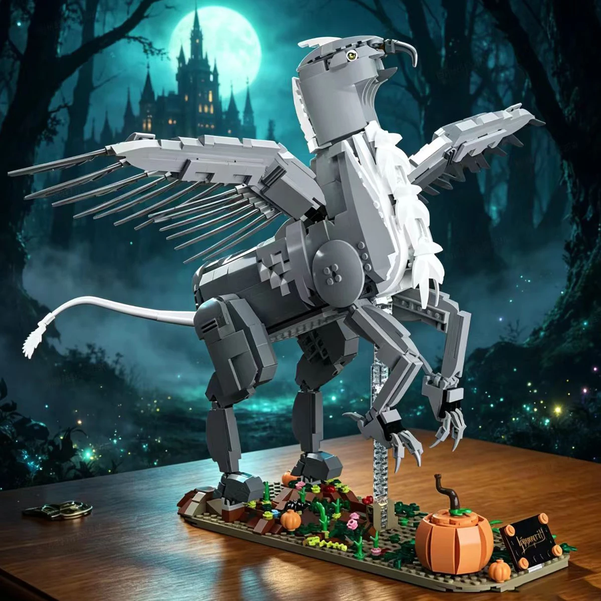 Ideas Series Hipogrif Building Blocks Eagle Headed Horse Model Bricks Toys For Adult Gift Home decoration Ornaments 1548PCS