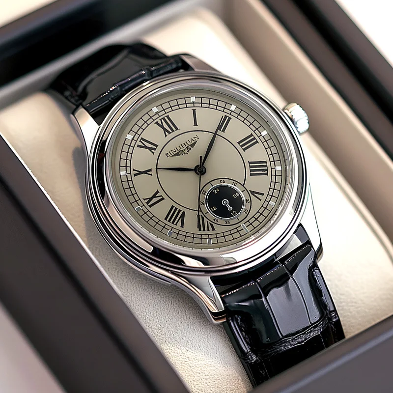 Reloj para hombre, reloj de cuarzo informal, clásico y elegante.