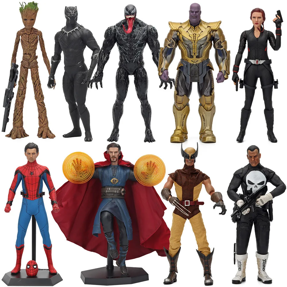 1/6 Marvel Captain America 12 Avengers Model Display Iron Man Figure Action Figures Toy Soldier Gifts Thor Hammer Kid Xmas Gifts