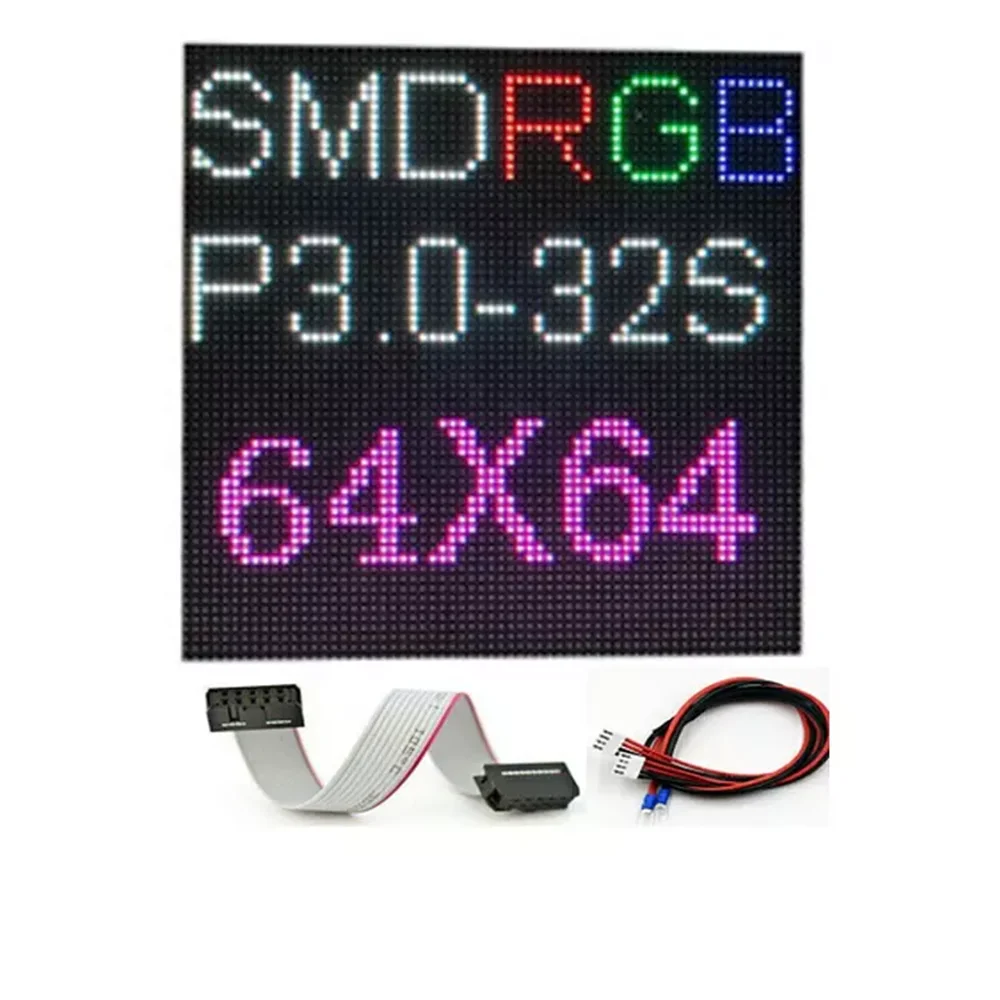 P3 LED screen panel module 192*192mm 64*64 pixels 1/32 Scan Indoor 3in1 SMD RGB Full color P3 LED display panel module