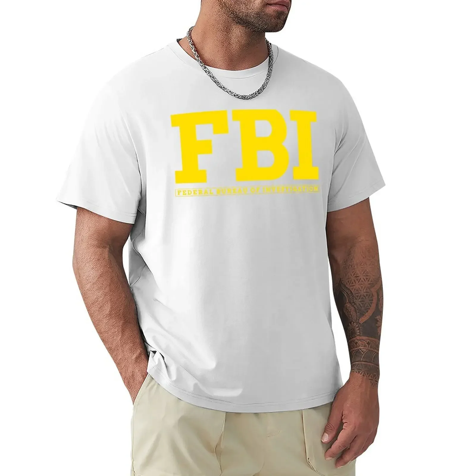 FBIFEDERAL BUREAU OF INVESTIGATION T-shirt over sized summer tops kawaii clothes anime clothes sweat shirts Summer fashion style