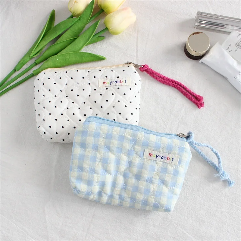 حقيبة تخزين حلوة ولطيفة، محفظة عملات معدنية محمولة، حقيبة معرف، أحمر شفاه وحقيبة مكياج، حقيبة نسائية شهرية وحقيبة غسيل #3