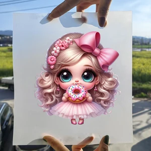 Princess Girl Iron On Heat Transfer Stickers, Pink, Vinyl, Thermal Appliques, Washed, T-Shirt, Rose, Child, Clothing, DTF 8 Main sales helmet ls2 pink - №1