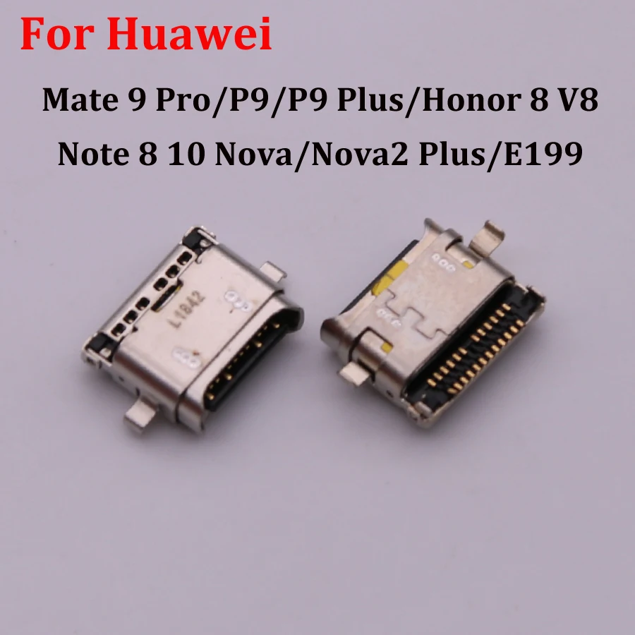 5-20Pcs USB Charger Dock Jack Connector For Huawei Mate 9 Pro/P9/P9 Plus/Honor 8 V8/Note 8 10 Nova/Nova2 Plus/E199 Charging Port