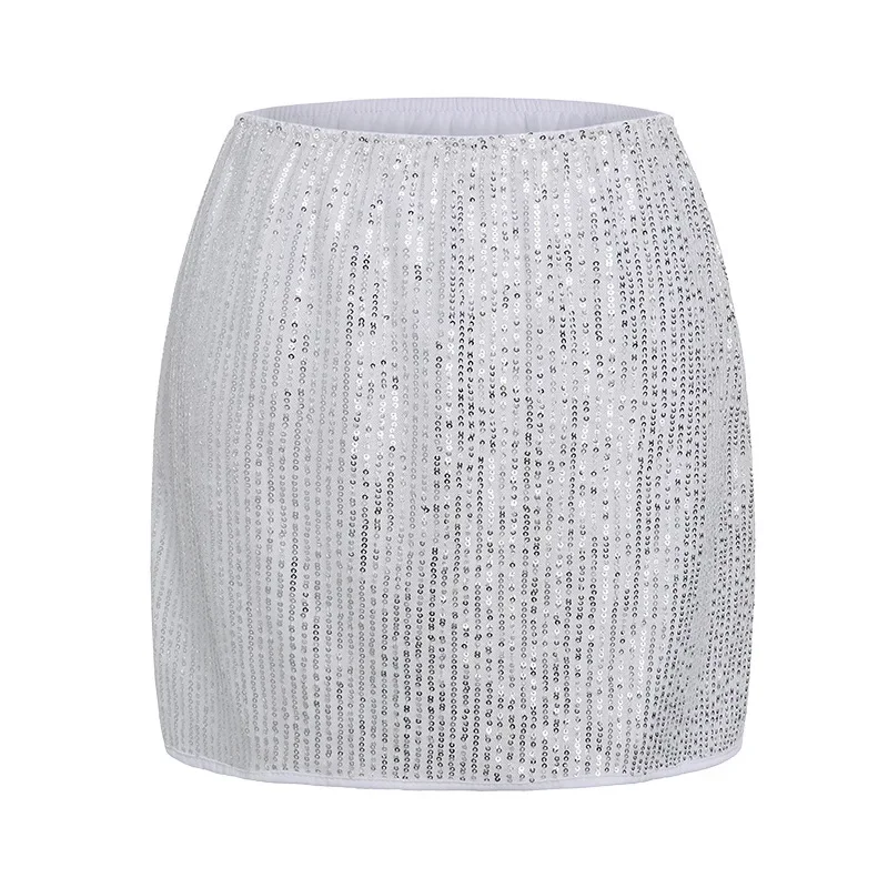 Populaire sexy pailletten heuprok dames nachtclub feestkostuums vakantiefeest hoge taille en dunne rok