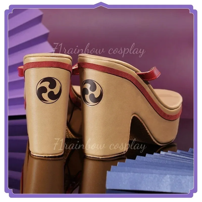 

aaa12 3Raiden Genshin Impact Raiden Shogun Christmas Beelzebul Cosplay Shoes