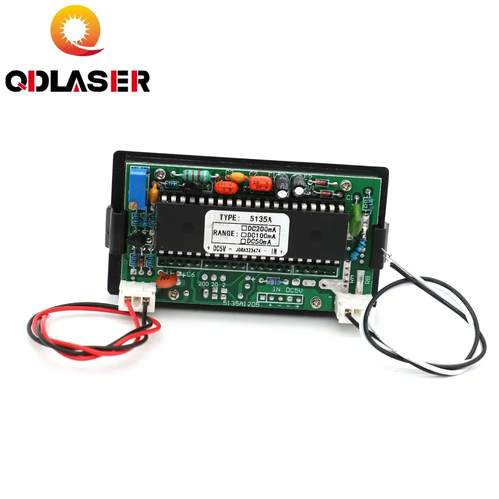 QDLASER 50mA LED مقياس التيار الكهربائي الرقمي تيار مستمر 0-50mA التناظرية أمبير عداد لوحة الحالي لآلة قطع النقش بالليزر CO2 #4