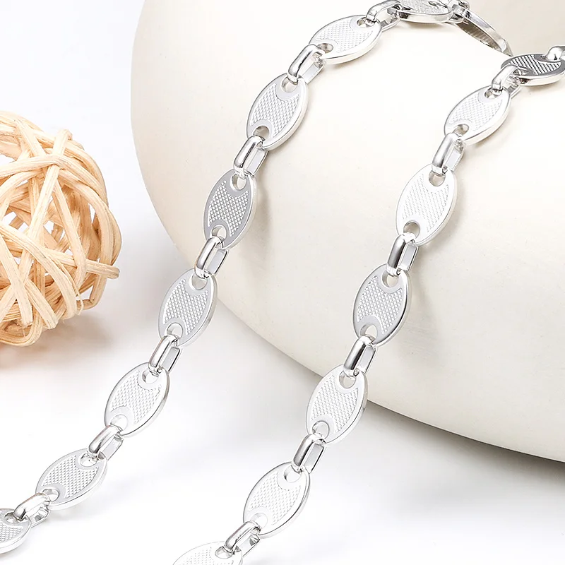 

1Meter Stainless Steel Oval Chain for Needlework Handmade Necklaces Bracelets Jewelry Making Materials DIY Accessories No Fade
