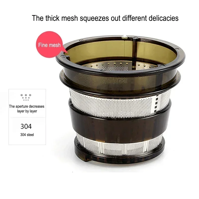 New Large-caliber Commercial Juicer Juicer Household Automatic Fruit And Vegetable Juicy Residue Separation Slow Juicer