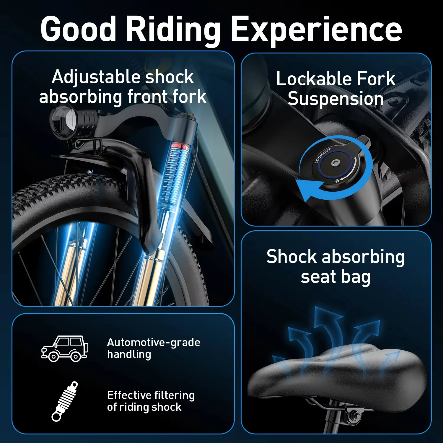 GT300 دراجة كهربائية 540 واط الذروة قوة فرش السيارات 36V10AH بطارية دراجة كهربائية الكبار مع وظيفة NFC 26 بوصة الإطارات Ebike #3