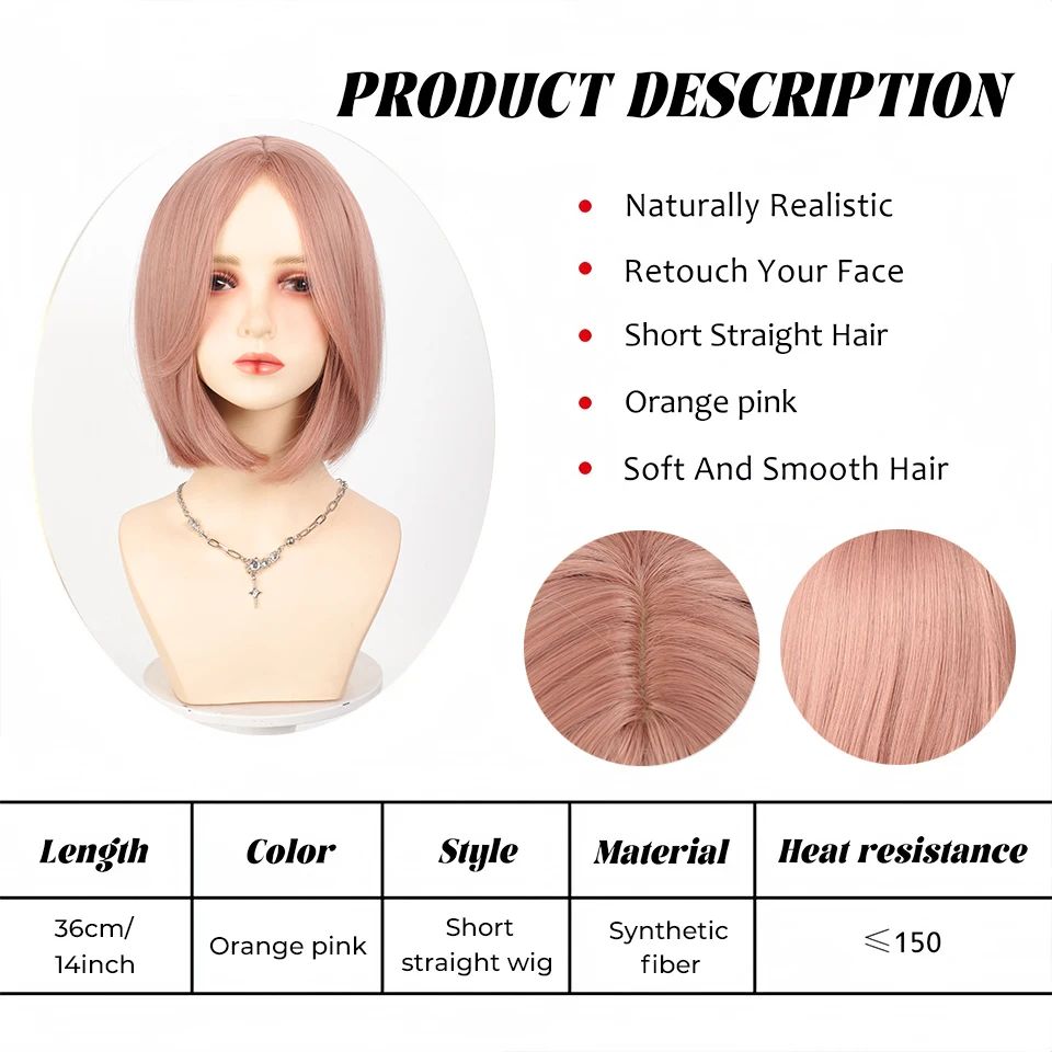 باروكات صناعية ذات طبقات من Yelowtim مع غرة مستقيمة وقصيرة يسلط الضوء على باروكة شعر أرجوانية مع باروكات تنكرية يومية طبيعية للنساء #2