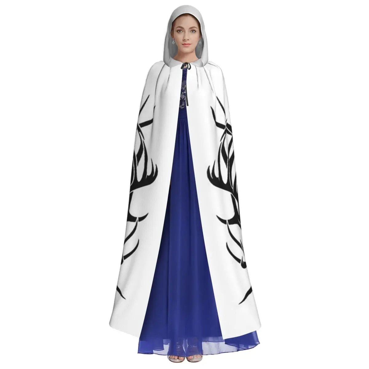 Тройной рог Одина Эктирнир, длинный плащ с капюшоном, средневековый костюм ведьмы, накидка для косплея, накидка на Хэллоуин, вампир, для взрослых, унисекс