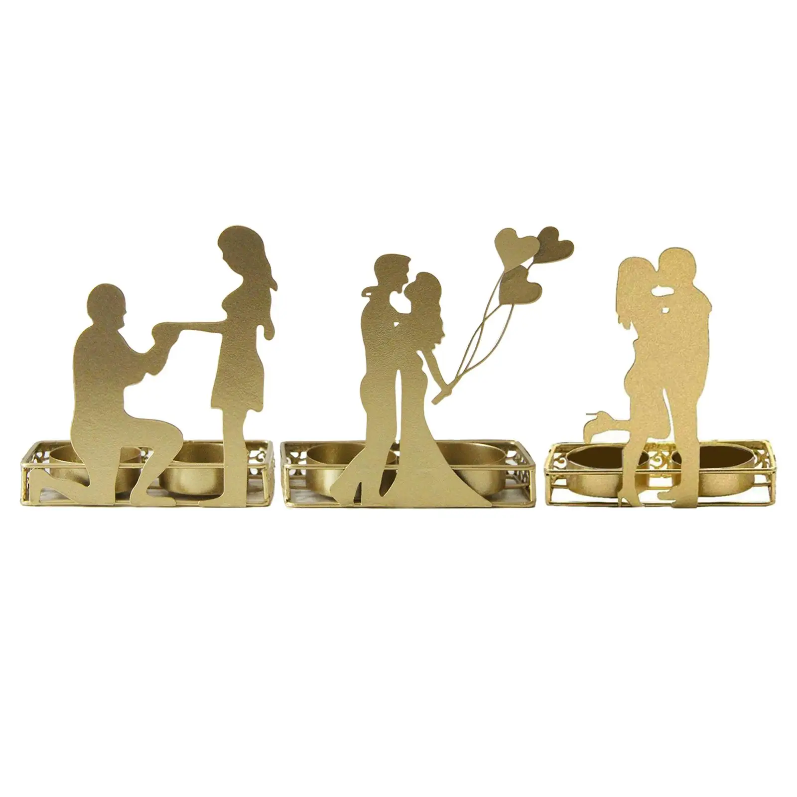 Tealight Candles Holder Candelabras Romantic Wedding Candlestick for Farmhouse Dining Room