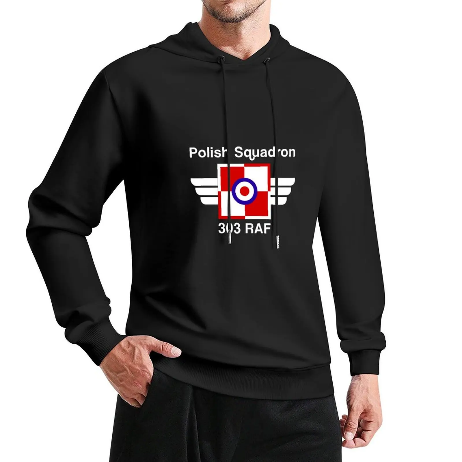 Hurricane Squadron 303 Polish Aces in RAF WW2 Pullover Hoodie men wear tracksuit