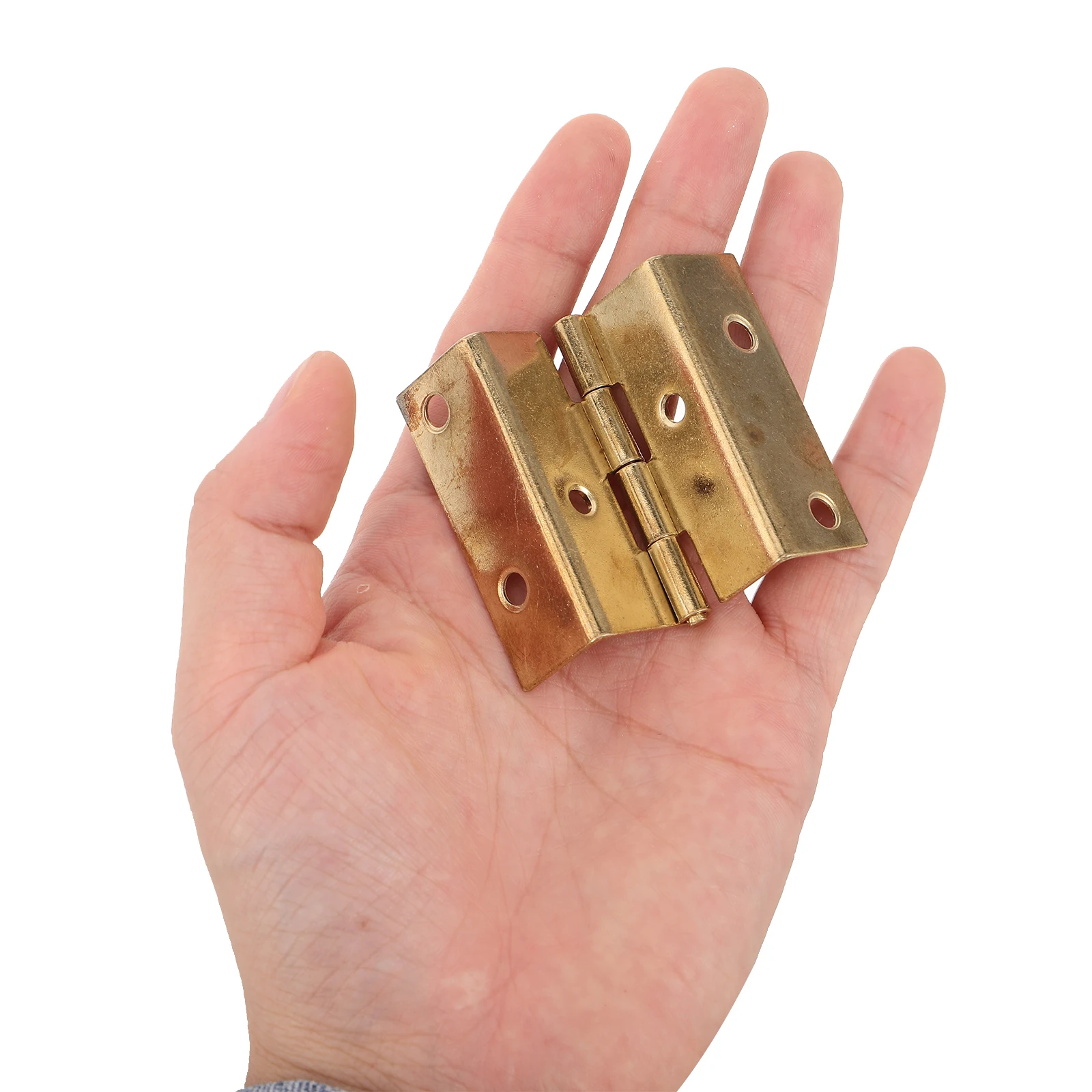 

10pcs Four-Fold Hinges 180° Folding Hinges Antiqued for Wooden Cabinets Decorative Chest Jewelry Box Furniture Door Wardrobe