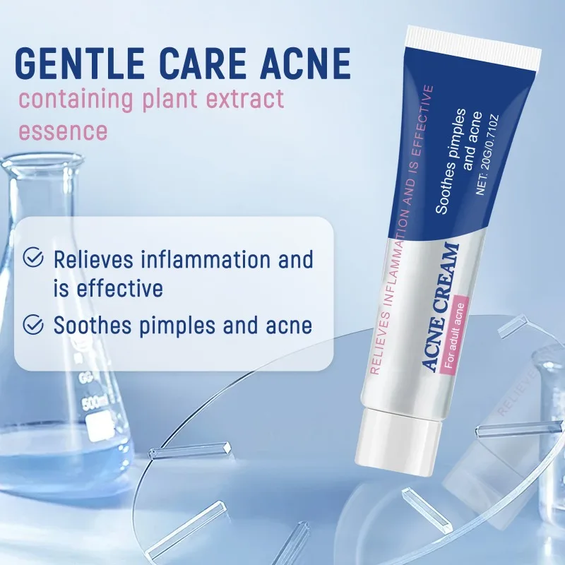 

Soothing Acne Improvement Face Cream Gentle Formula Fix Facial Skin Problems & Reduce Redness