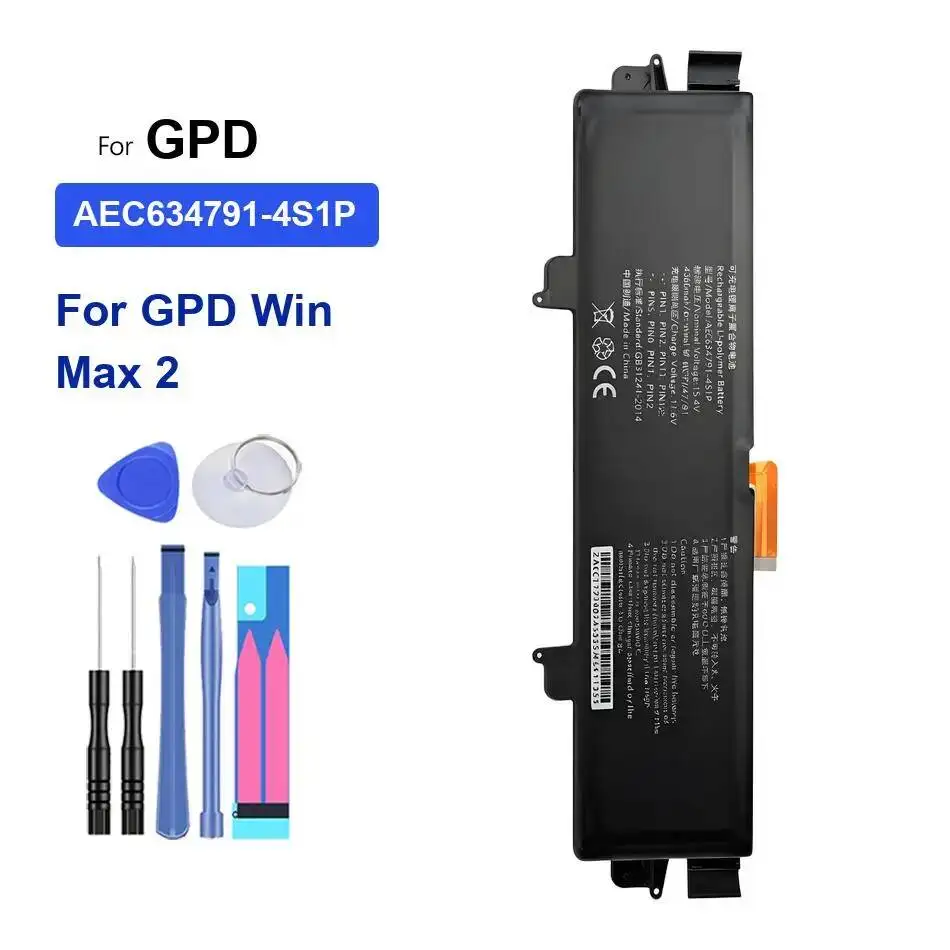

AEC634791-4S1P Аккумулятор для ноутбука 4360 мАч для Gpd Win Max 2, высокая емкость, прочный
