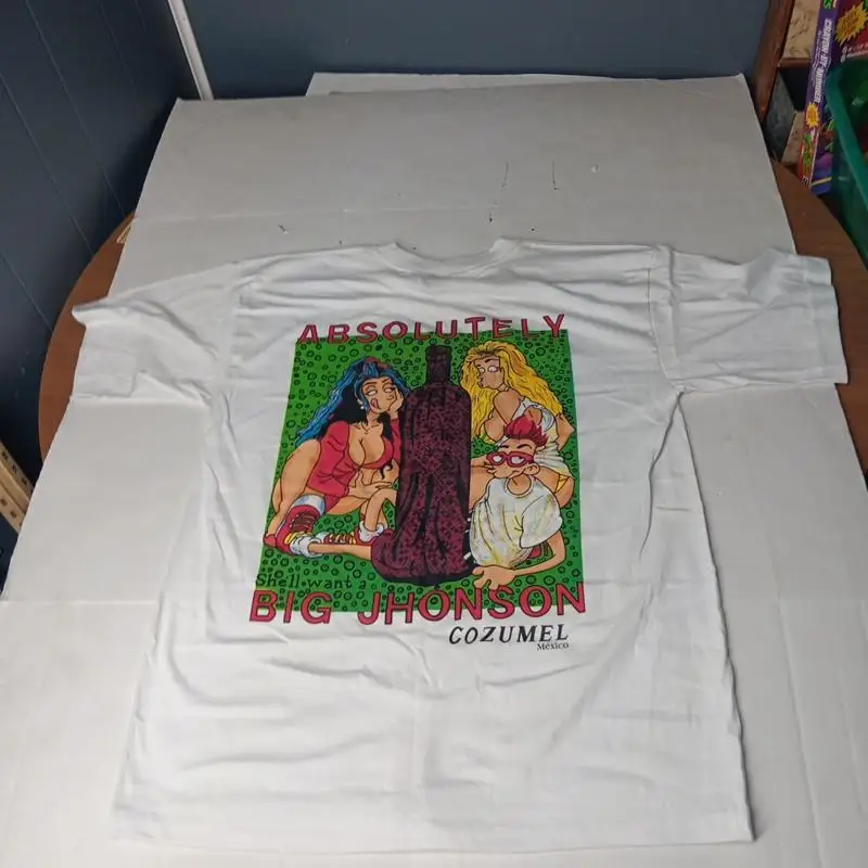 

Абсолютно футболка «Большой Джонсон», винтажная водка Cozumel Xl, новинка