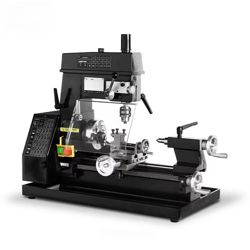 

Horizontal mini multi-function lathe drilling and milling machine 3-in-1 combination lathe teaching tool