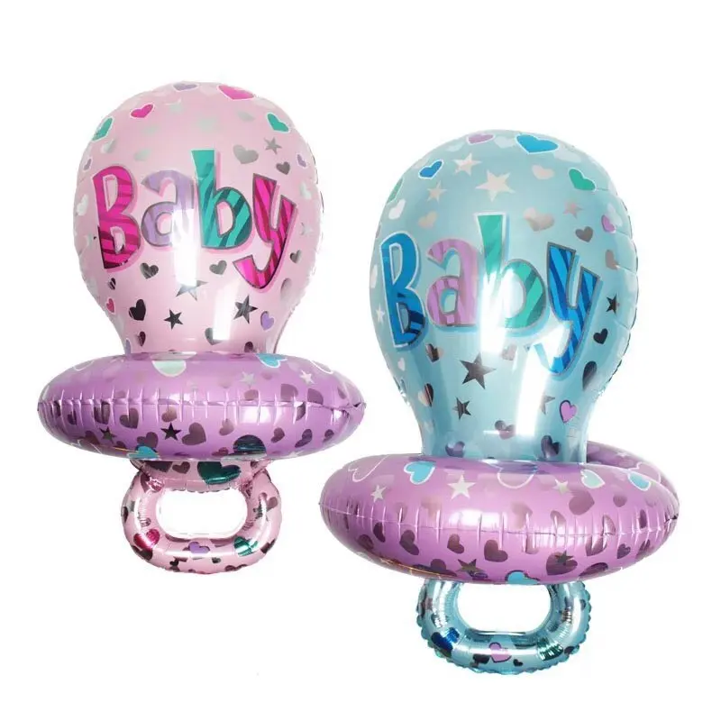 1 Pc Boy/Girl Birthday Party Balloon Large Pacifier Bow Tie Aluminum Film Globos Party Decoration Baby Shower Balloon Toy Gifts