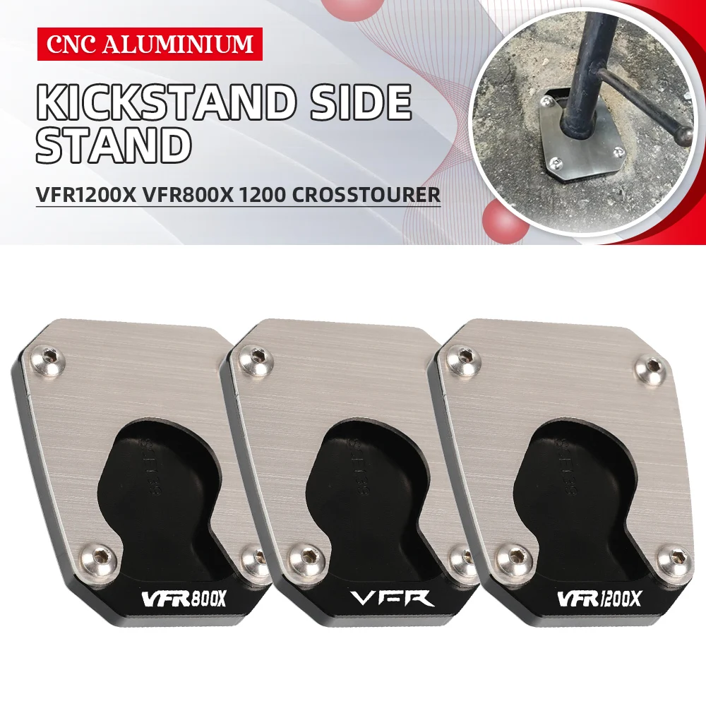

FOR HONDA VFR1200X DCT VFR800X 2012 2013 2014 2015 2016 2017 2018-2021 Foot Side Stand Enlarge Base Support 1200 CROSSTOURER DCT