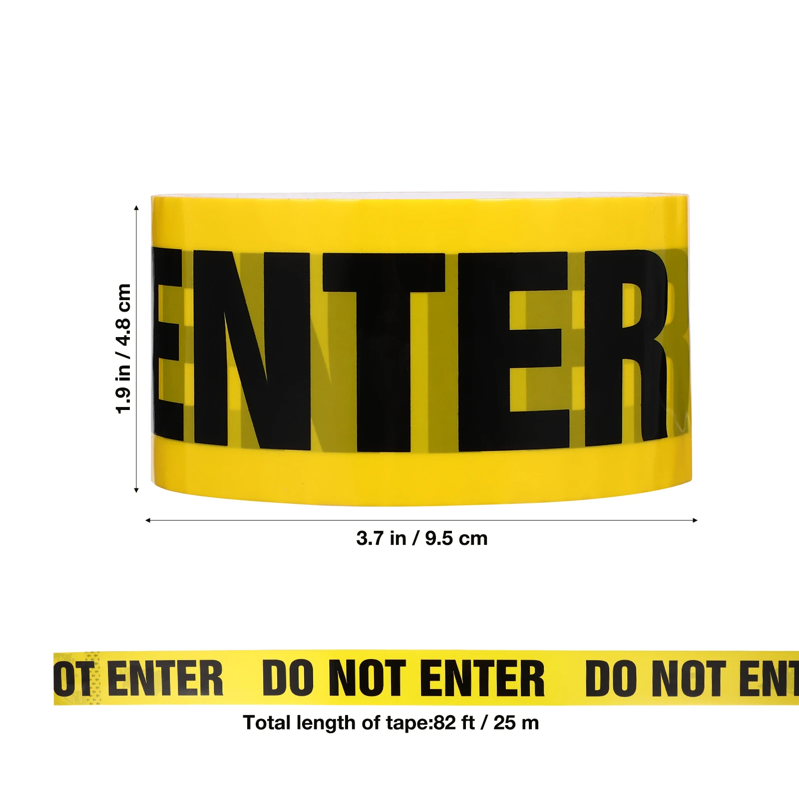 DO NOT ENTER Safety Tape Wear-resistant Safe Self Adhesive Sticker PVC Warning Tape for Walls Floors Pipes