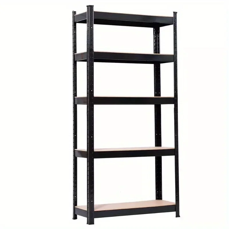 Robustes 71"H-Regal für Garage, Stahl, Metall, Aufbewahrung, 5 Stufen verstellbare Regale