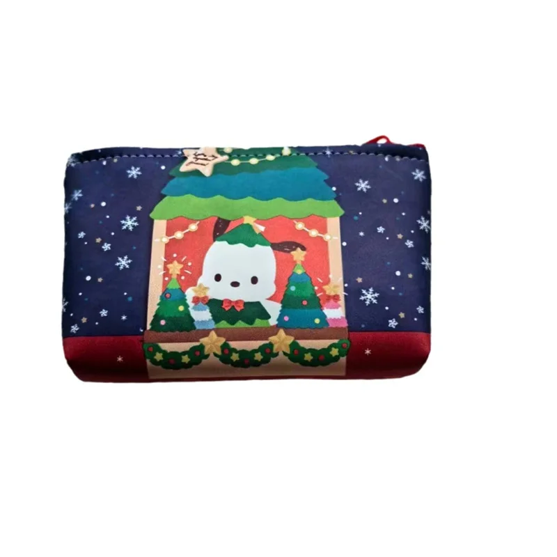 Imagem -05 - Natal Sanrio Kitty Kuromi Pochacco Pencil Case Cute Pencil Box Coin Purse Papelaria Pen Bolsa Material Escolar 24 Pcs por Lote