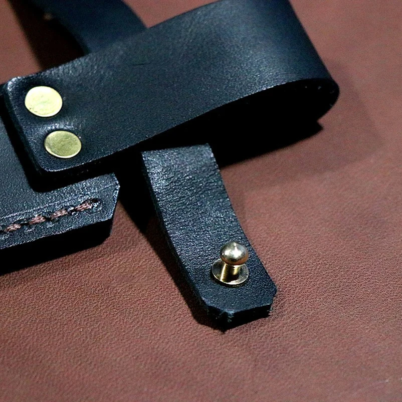 11 Sizes 35mm Inner Width Genuine Cow Leather Straight Knife Sheath Scabbard Fixed Blade Cowhide Cover Pants Storage Bag Holders