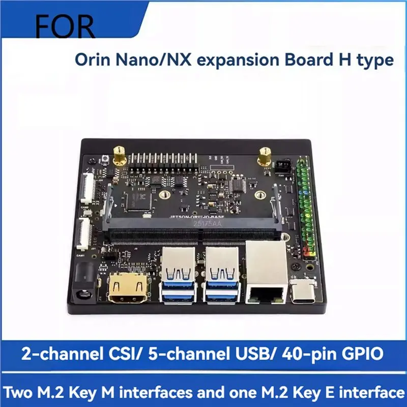 A53M-2X For Jetson Orin Nano/NX Super Base Board HDMI-Compatible 2Xcsi 5Xusb 40PIN GPIO 2Xm.2 Key M 1Xm.2 Key E Port