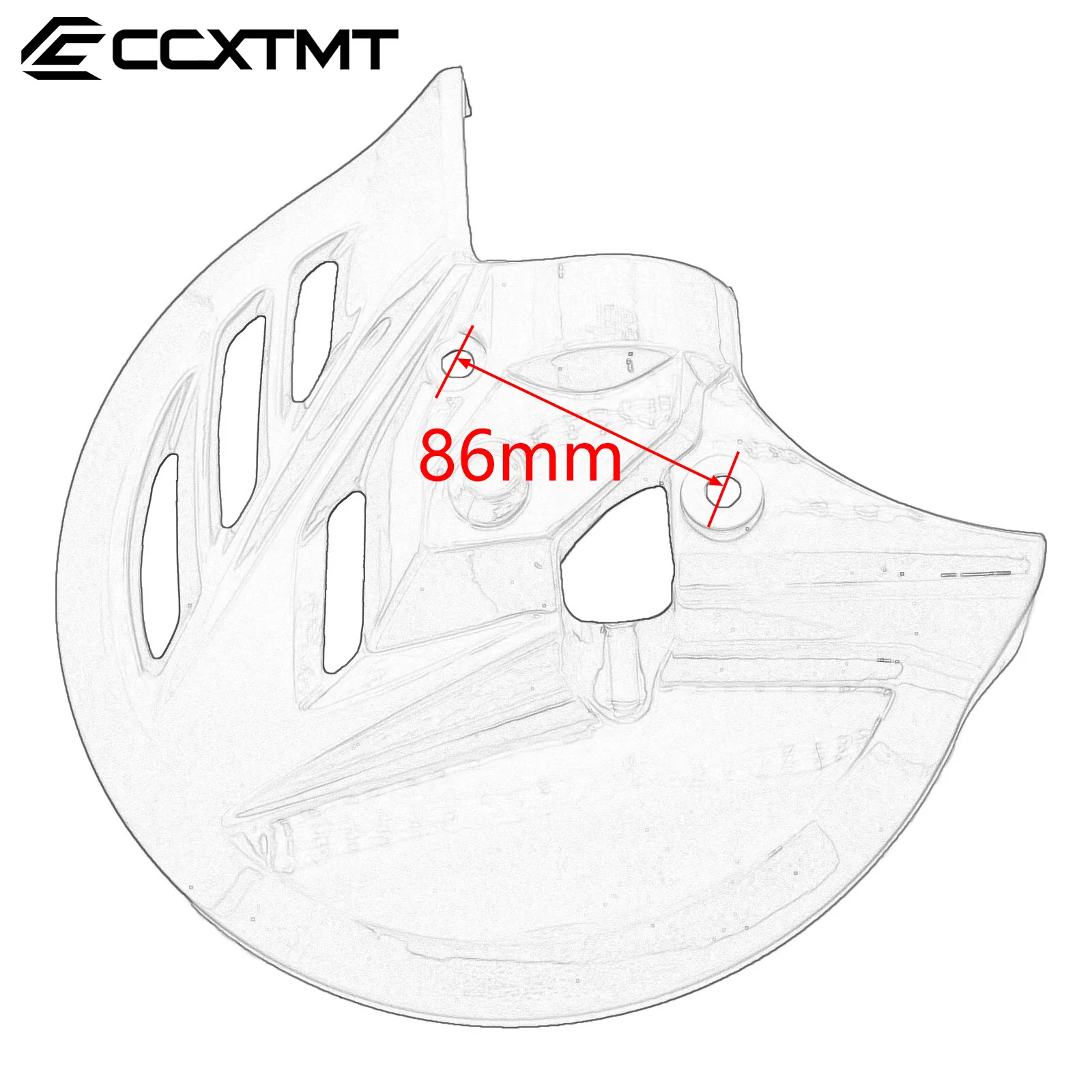 Brake Disc Protective Rear Brake Disc Cover Dirt Bike Plastic Protection Cover For Kayo T6 T4 For Honda CRF450L CRF450X CRF250X - view 2