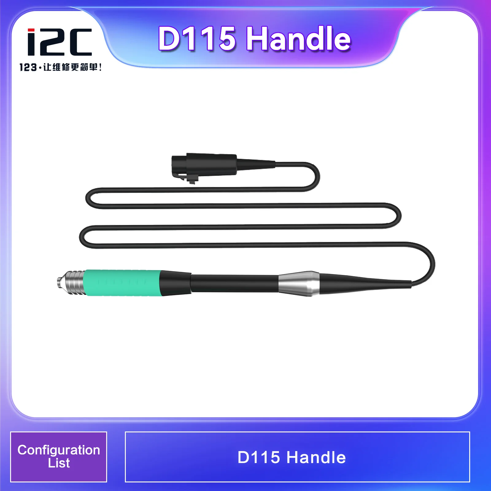 I2C 2SDN Soldering Station Handle with Welding Iron Tips D115 D210 D245 for Mobile Phone BGA IC Chip Mainboard Repair Tool Set