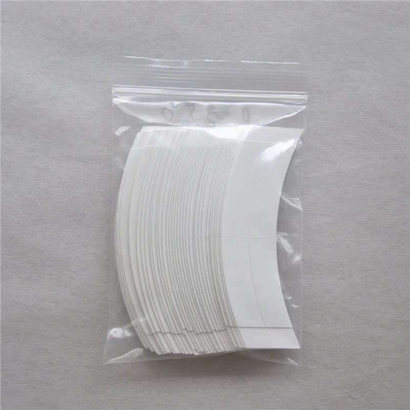X17A 2025 NEW-108Pcs Fixed Hair Double Tape Adhesive Hair Extension Strips Waterproof For Toupees/Lace Wigs Film With Slitting L